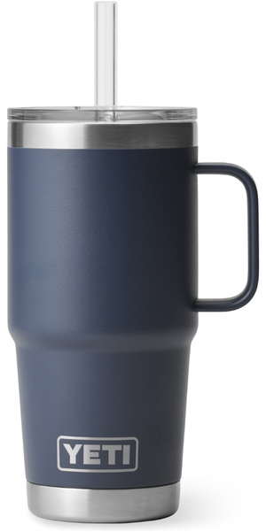 2026 YETI Rambler® 25 OZ Taza Con Pajita 70000001926 - Navy